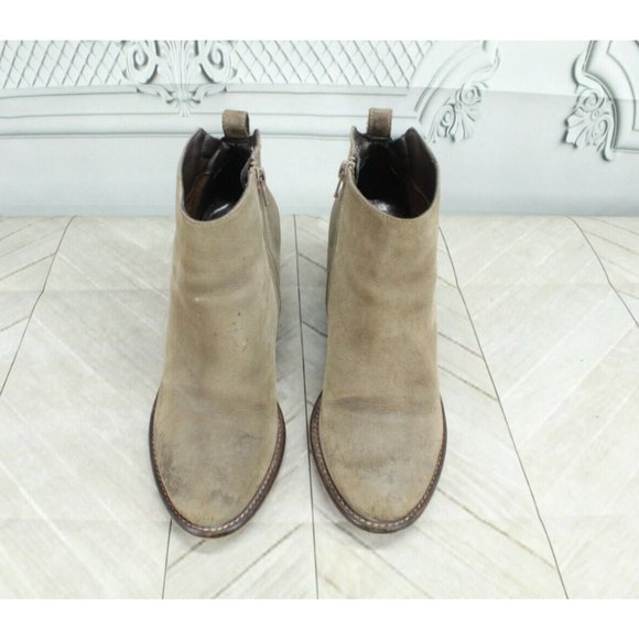 BLONDO Nivada Brown Leather Waterproof Heeled Ankle Boots Size 9 - Picture 5 of 12